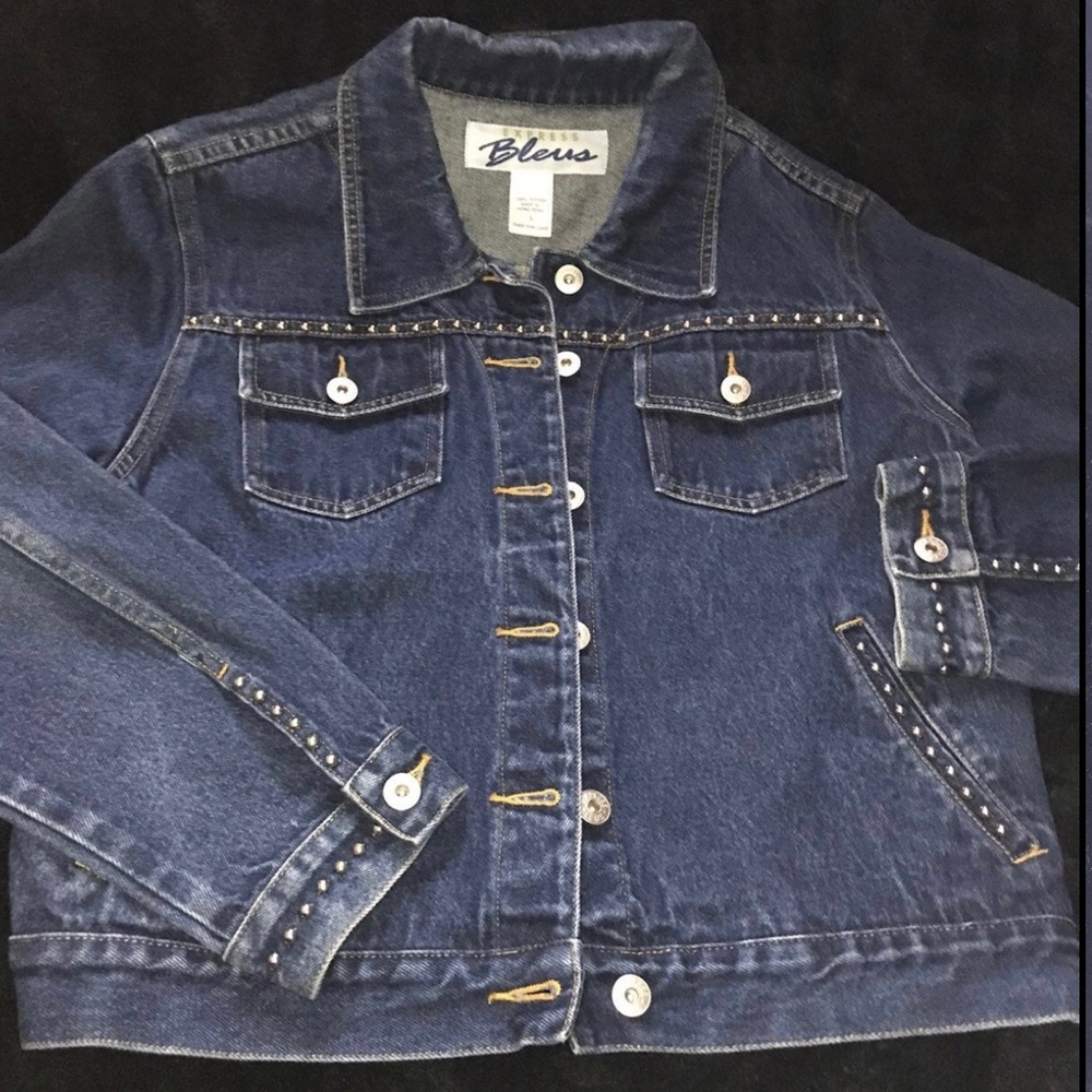 Denim Studded Jacket
